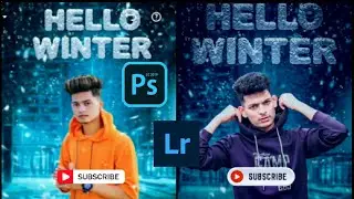 Winter Photo Editing Concept || Hello Winter Photo Editing Full  Tutorial