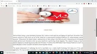 Design And Implementing Heart Disease Prediction