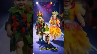 Cute Toddlers Fruits Theme Runway Show ❤️🥰🔥 #shorts  #YouTubeShorts #funny #love #viralvideo #ai