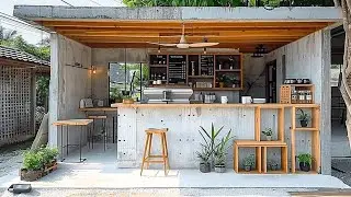 100+ Minimalist Cafe & Coffee Shop Design Ideas, Small Coffee Shop Budget Concept Design #521