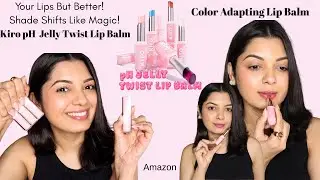 Kiro pH Jelly Twist Color Adapting Lip Balm Review & Swatches 💖 | Clear Balm to Perfect Tint 💋