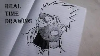 ✨How to draw Kakashi Hatake ✨| Real Time Anime Drawing