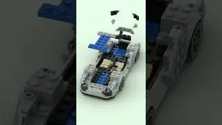 LEGO Porsche 918 Spyder 🚗 Satisfying Building Animation #shorts #speedbuild #legomoc #lego_moc