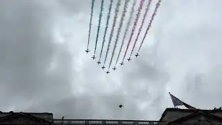 King Charles III Coronation - 2023 - Red Arrows Flyover - Buckingham Palace