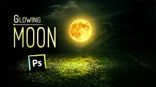 glowing moon | photoshop manipulation tutorial | photoshop editing 2021 | Hgraphic