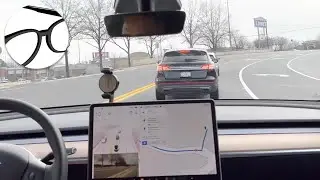 WOW!! Tesla FSD BETA 10.8 first drive and interface preview