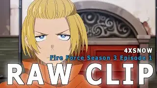 Arthur Boyle [ 4K ] RAW I Clips For Edits I Fire Force Season 3 Episode 1