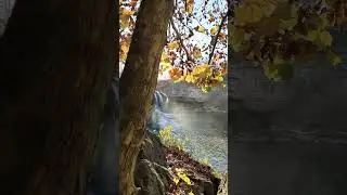 Beautiful fall day at the Upper Cataract Falls!