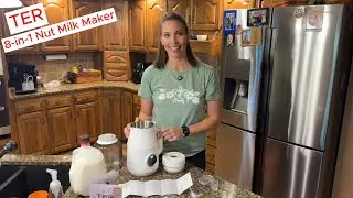 TER 8-in-1 Nut Milk Maker 40oz Blender Almond Oat Soy Milk