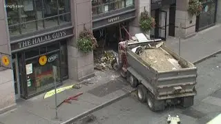 Safety questions raised after dump truck careened through Seattle's Pioneer Square