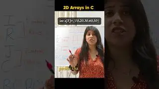Learn 2D Arrays in C with best trick 😄 #cprogramming #coder #shorts #bca #trending #coding