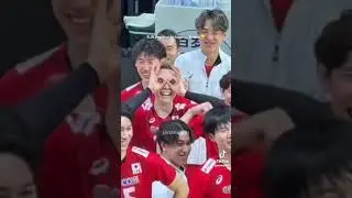Team Japan: Kento Miyaura exchanges jersey to Libya's Captain ball and libero. 🫶🇯🇵🏐 #fypviral #japan