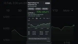 #bajajholding 15% return