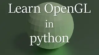 OpenGL in python e06 - rotating 3D cube