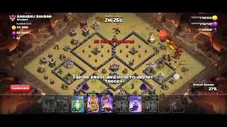 x bow island base th9 easy spam attack 3 Star #coc