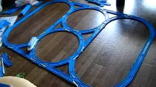 プラレール自動運転　Plarail Thomas blue track spring point layout