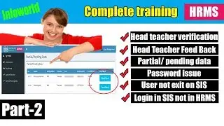 Head Teacher feedback on HRMS || HRMS Partial & Pending data  | Head teacher verification  [ P-2]