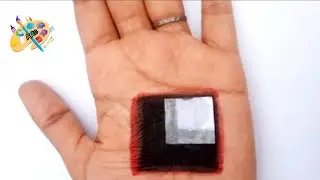 Illusion drawing hole in hand||3d hand art||@Arts12314 