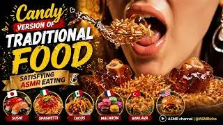 Candy Version of Traditional Food | Satisfying ASMR Eating