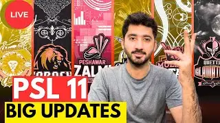 🔴 LIVE: PSL 11 Big Updates | Retentions, Draft & Latest News | #psl11
