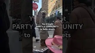 Party & Community! #oilpaint #communitylove #streetartist #soho #porsche911s #livepainting #hats