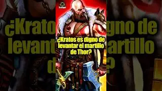&iquest;Kratos es DIGNO de Levantar el Martillo de Thor (Mj&ouml;lnir)? 🔥 #trytiger #godofwar #kratos