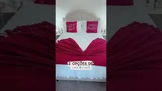 2 op&ccedil;&otilde;es de como arrumar a manta na cama de forma r&aacute;pida e bonita ✔️❤️ Espero que gostem!