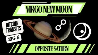 Virgo New Moon - Financial & Bitcoin Market Forecast | Bitcoin Transit Chart and the Asteroids