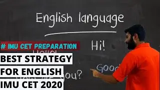 Best Strategy for ENGLISH | IMU CET Preparation