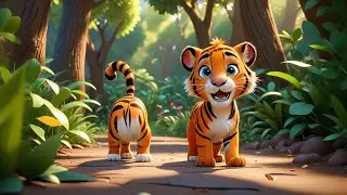 Two Tiny Tigers Tiptoe Slow | Gentle Counting Song for Kids | Nursery Rhymes and Baby Songs