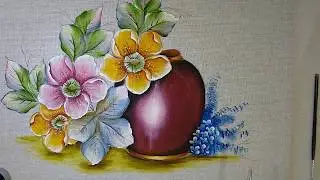 Roberto Ferreira -  Aprenda a pintar vaso de cerâmica com verniz - finalizando -