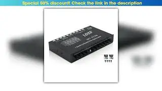 Professional 7 Band Car Equalizer Multifunctional Car Audio EQ Tuning Crossover Amplifier