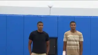 Twin brothers&rsquo; basketball jerseys retired at sports academy in Daytona Beach