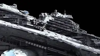 New detailed 3D model of a spaceship