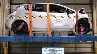 2013 Nissan Leaf | Pre/Post-Test Documentation, Frontal Crash Test by NHTSA | CrashNet1