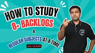 How To Study 8+ Backlogs & Regular Subjects at a time - All Clear | #sppuexam #sppuupdate