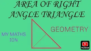 How to find the area of a right angle triangle|find the area of triangle| triangle area