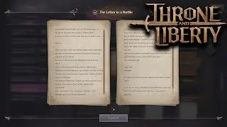 The Letter In A Bottle - Near The Sanctuary Oasis Collection Codex THRONE AND LIBERTY
