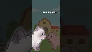 This Cat Met a Pig&hellip; and Wasn&rsquo;t Ready 😼🐷 || #aicat #catvideos #shorts