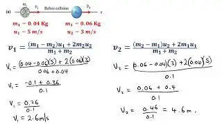 FIND the final VELOCITIES of the balls ~ Momentum 