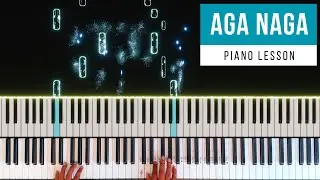 Aga Naga Song | Keyboard Notes | Easy Piano Lesson | Ponniyin Selvan | A R Rahman |