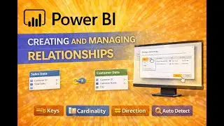 10) Microsoft Power BI Report Full Course| Creating and Managing Relationships #powerbi #dataanlysis