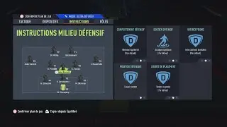 FIFA 22_Mon &eacute;quipe + tactique perso 👊🔥👊