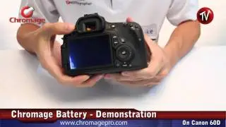 Chromage LP-E6 Canon battery for Canon 60D