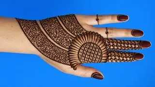 Very easy arabic mehndi design ll beautiful mehndi design ll easy trick mehndi design 