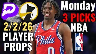 14-4 NBA RUN🔥 PRIZEPICKS UNDERDOG NBA MONDAY 2/2/26 BEST PLAYER PROPS TODAY!!