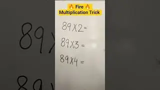 🔥 Fire Multiplication Trick | Maths Short Trick #maths #viral #mathtrick #trending #multiplication