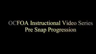 Pre snap progression