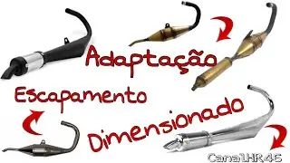 COMO ADAPTAR ESCAPE DIMENSIONADO NA MOTORIZADA ( sem gambiarra 😂 )
