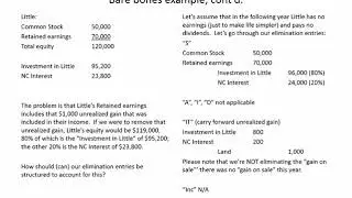 Consolidations with intercompany asset sales; Upstream v  Downstream; Full v  Partial equity method